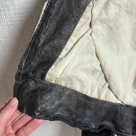 Metallica Leather Jacket Upcycle hand colored and decorated well loved - Picture 14 of 17